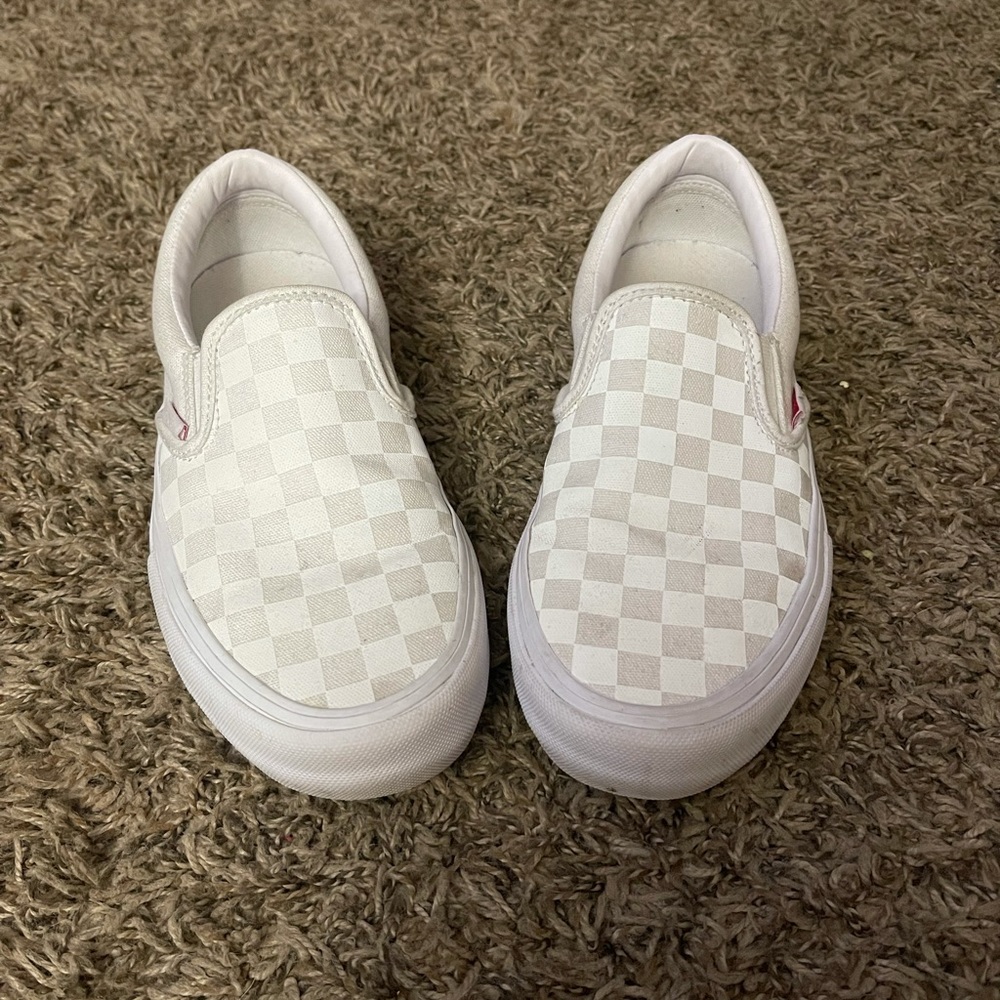Vans Comfy Cush reflective and true white checkered